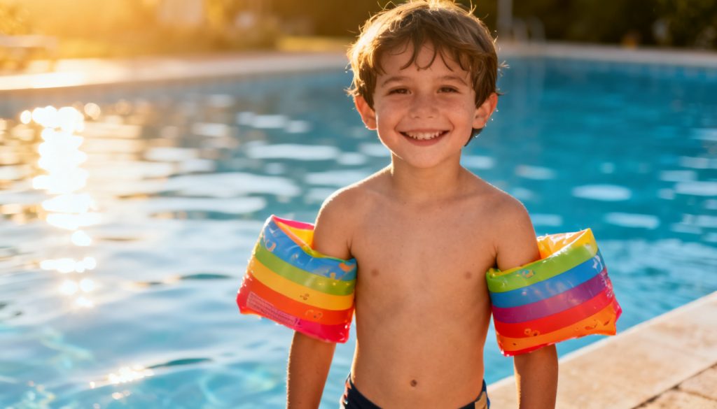 zwemmen met zwembandjes