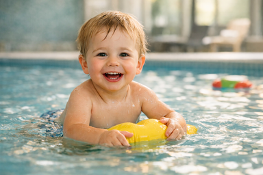 zwemmen met een peuter